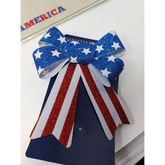 4th of July Decorations Garden Flag Decorative Ribbon And Party Favor Bags USA - Picture 7 of 8